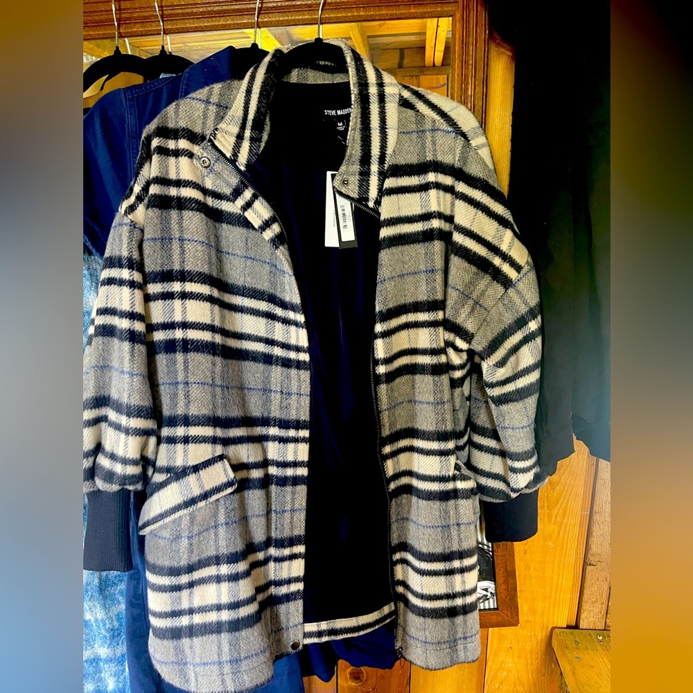 Steve Madden Plaid Jacket